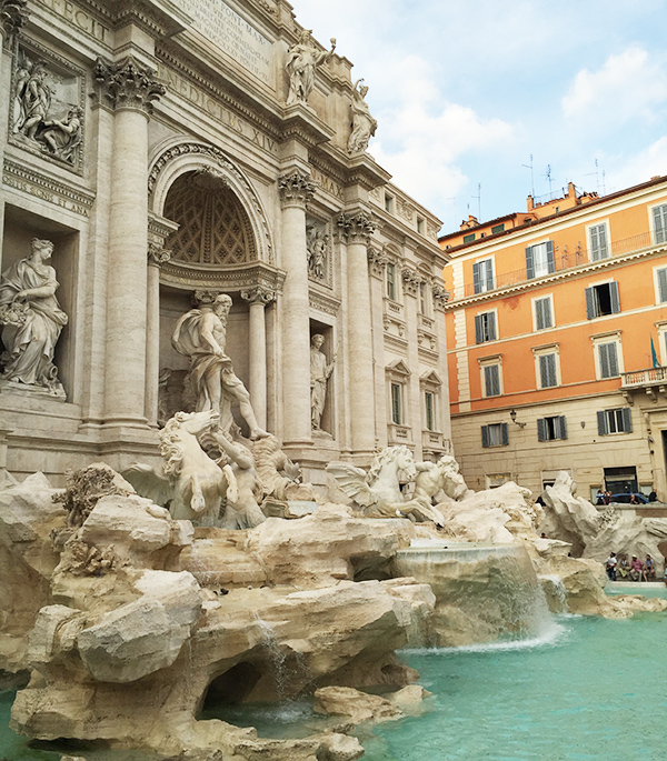 Fontaine, trévise, rome, italie, monument, touristique, statue, renaissance, spectaculaire